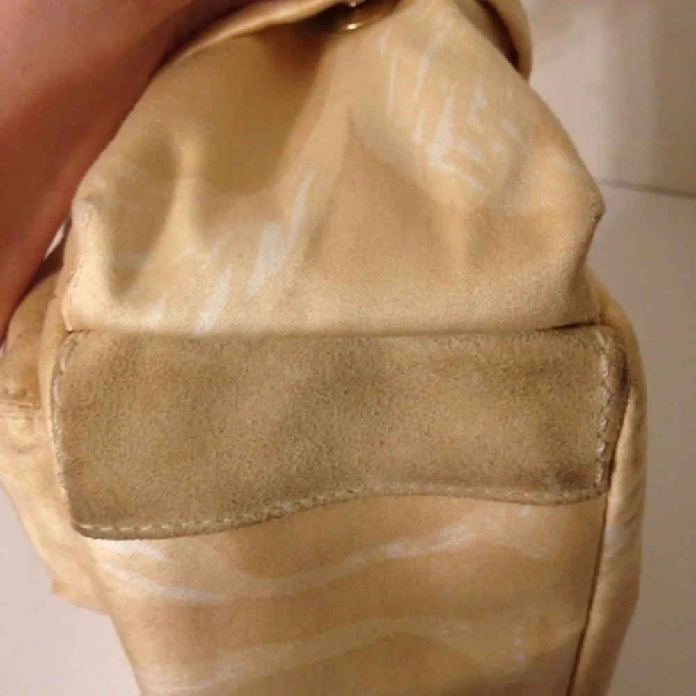 COACH vintage y2k scribble Hampton yellow front pocket bag